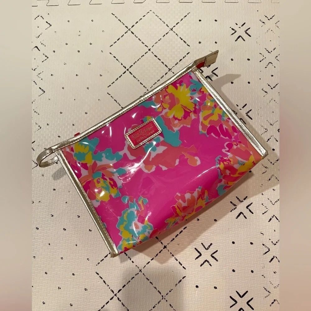 Lilly Pulitzer For ESTEE LAUDER Floral Print Waterproof Cosmetic Bag
